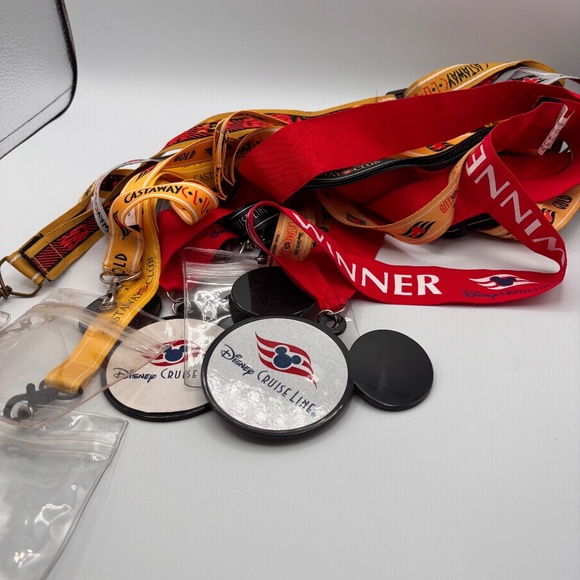 Disney Cruises Castaway Club Vacation Collectible Lanyards Set of 8 - Picture 2 of 9